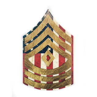 Morgan House ARMY Chevron Wall Hanging - Raised Stripes