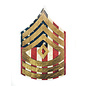 Morgan House ARMY Chevron Wall Hanging - Raised Stripes