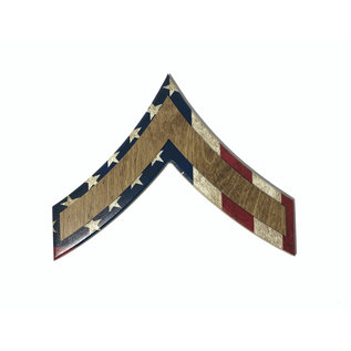 Morgan House MARINES Chevron Wall Hanging - Raised Stripes