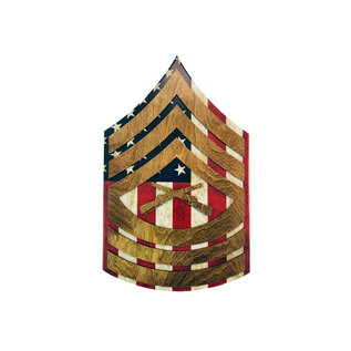 Morgan House MARINES Chevron Wall Hanging - Raised Stripes