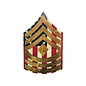 Morgan House MARINES Chevron Wall Hanging - Raised Stripes