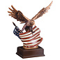 Eagle with color flag 12"