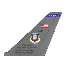 KC-46 Tail Flash Wall Hanging