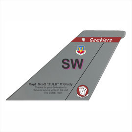F-16 Tail Flash Wall Hanging