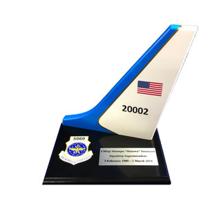 C-40 or 737 Tail Flash Wall Hanging