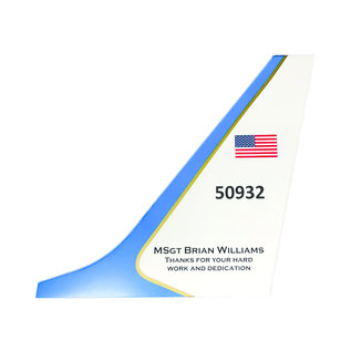 C-40 or 737 Tail Flash Wall Hanging