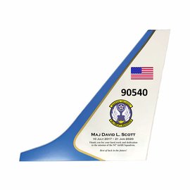 C-40 or 737 Tail Flash Wall Hanging