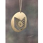 Morgan House Ornament - 3D Air Force Chevron - Silver