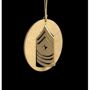 Morgan House Ornament - 3D USMC Chevron - Gold