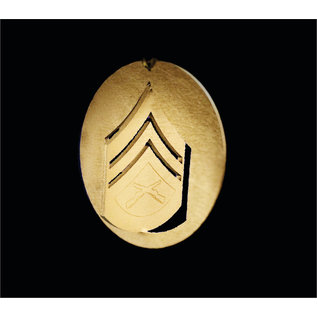 Morgan House Ornament - 3D USMC Chevron - Gold