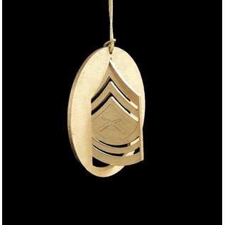 Morgan House Ornament - 3D USMC Chevron - Gold