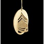 Morgan House Ornament - 3D USMC Chevron - Gold