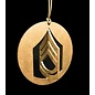 Morgan House Ornament - 3D Army Chevron - Gold