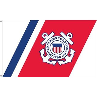 Coast Guard Flag - RWB - 3'x5'