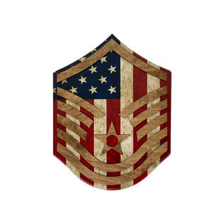 Morgan House MARINES Chevron Wall Hanging - Raised Stripes