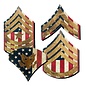 Morgan House ARMY Chevron Wall Hanging - Raised Stripes