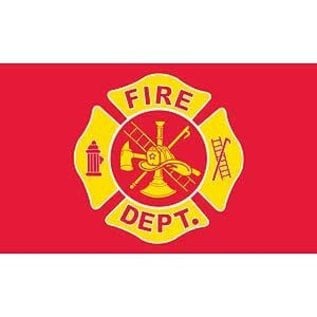 Fire Department printed 3'x5' flag