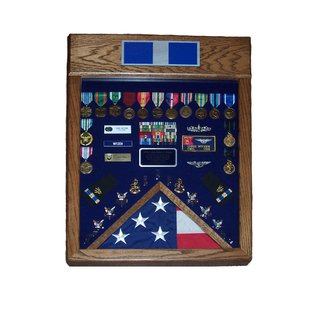 Morgan House Any Rank Shadow Box – Custom Military Display