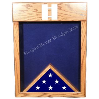 Morgan House Any Rank Shadow Box – Custom Military Display