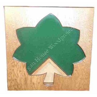 Morgan House Oak Leaf Shadow Box for O-4 or O-5 Officers