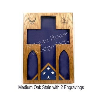 Morgan House Chaplain Shadow Box 3' x 5' Flag Area