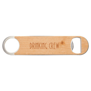 Bottle Opener with Wood Veneer 1.5" x 7"