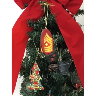 Morgan House Ornament - 3D  Marines Chevron - Color