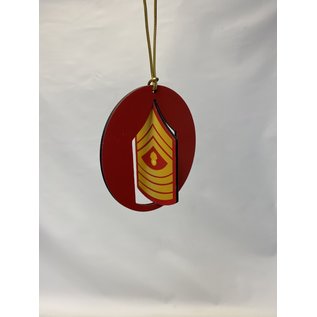 Morgan House Ornament - 3D  Marines Chevron - Color