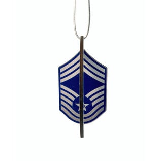 Morgan House Ornament - 3D Air Force Chevron - Color