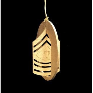 Morgan House Ornament - 3D USMC Chevron - Gold