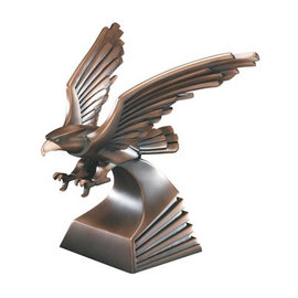 Bronze Resin Eagle Figure - 10"