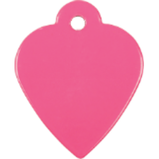 Engraved Pet Tag - Heart 1 3/8" x 1 1/4"