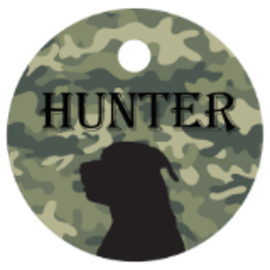Engraved Pet Tag -Round  1"