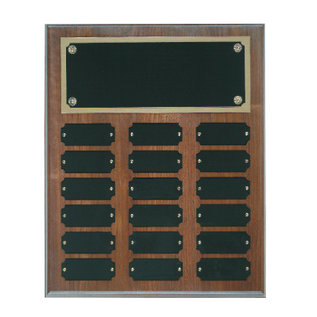 Solid Walnut Perpetual Plaque