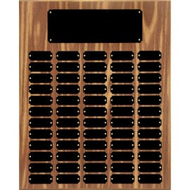 Walnut Finish Perpetual Plaque