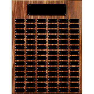 Walnut Finish Perpetual Plaque