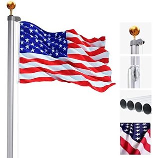 Flag Pole - 20' Aluminum  with 5 sections