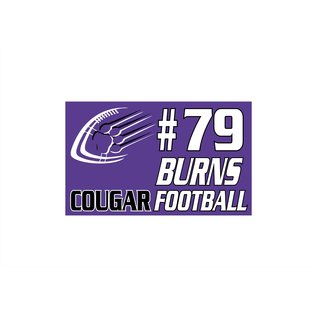 Central Cougars Football Flag -Personalized