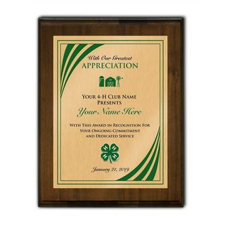 Genuine Walnut Plaque