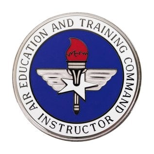 Air Force Badge: Air Education Training Command Master Instructor.