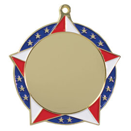 2¾" Patriotic Star Insert Medal