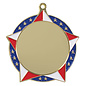 2¾" Patriotic Star Insert Medal – Custom 2" Insert Holder Award Medal