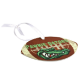 Ornament - football - 2 sided - glossy