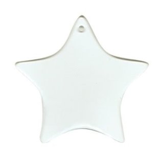 Ornament - Simple Glass Star 3.75"