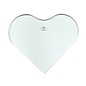 Ornament - Simple Glass Heart  3.75" x 3.25"