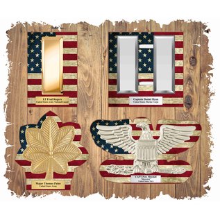 Morgan House Officer Rank Wall Hanging