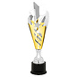 Silver & Gold Star Metal Cup Trophy on Base