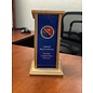 Small Podium - Includes full color printed acrylic front and plaque on top. 11.5" tall