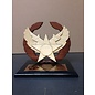 Commanders Badge Award with Black 5" x 7" Base and 2"x5" Gold Plate