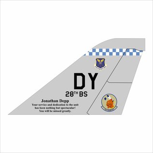B-1 Tail Flash Wall Hanging